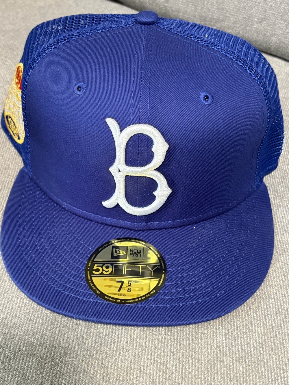 7 5/8 - BROOKLYN Dodgers New Era 59fifty Hat Cap los angeles jackie robinson